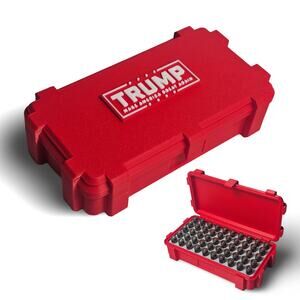 Trump MAGA 50 Round 9mm Ammo Holder - Durable PLA+ - MADE IN THE USA